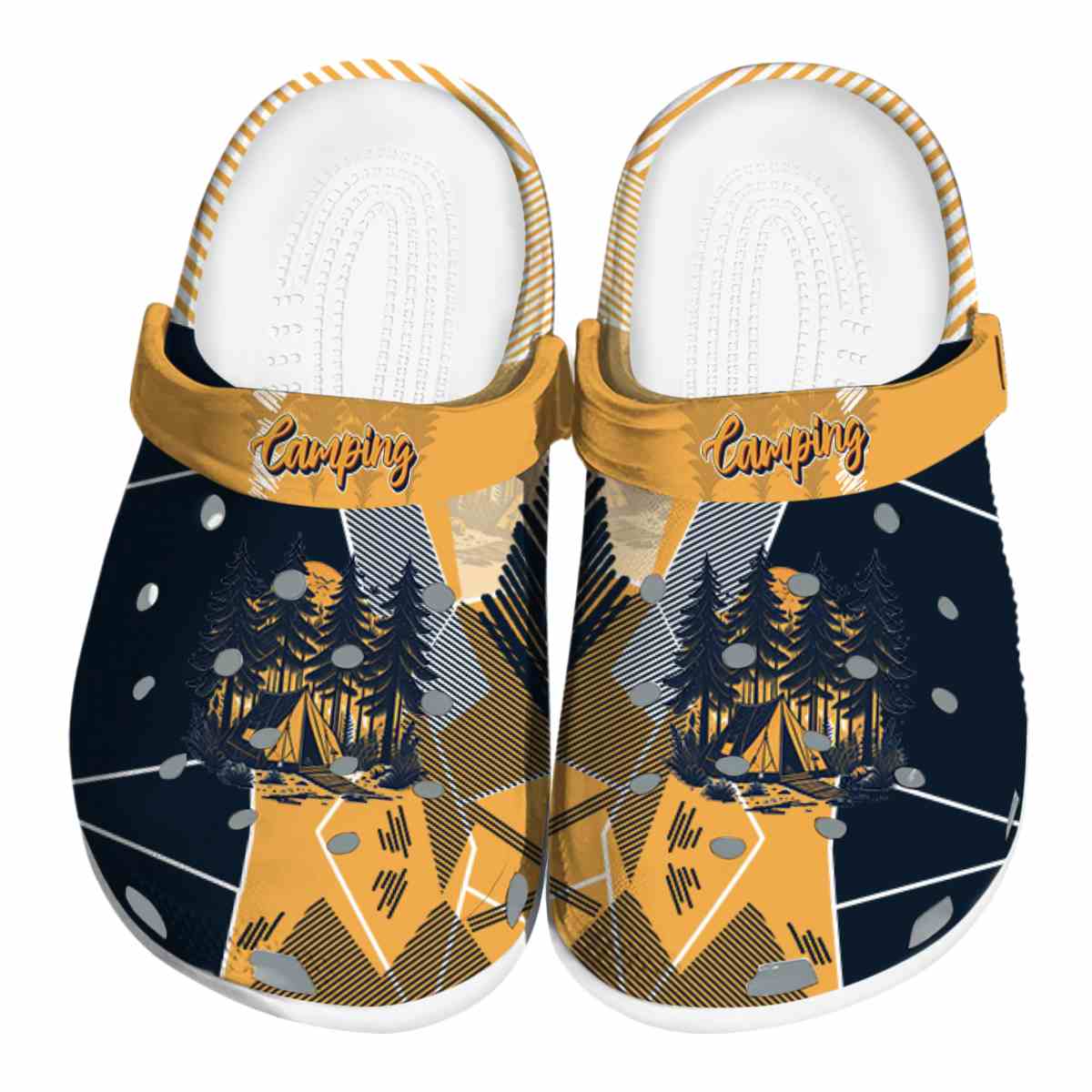 Cronocare Sport Crocs Happy Camping Crocs Crocband Clogs Shoes