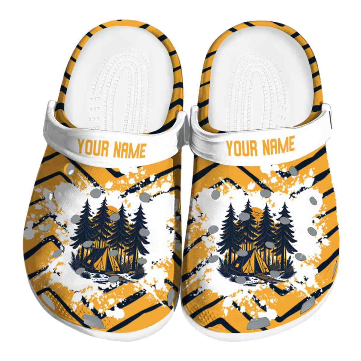 Cronocare Sport Crocs Happy Camping Crocs Crocband Clogs Shoes