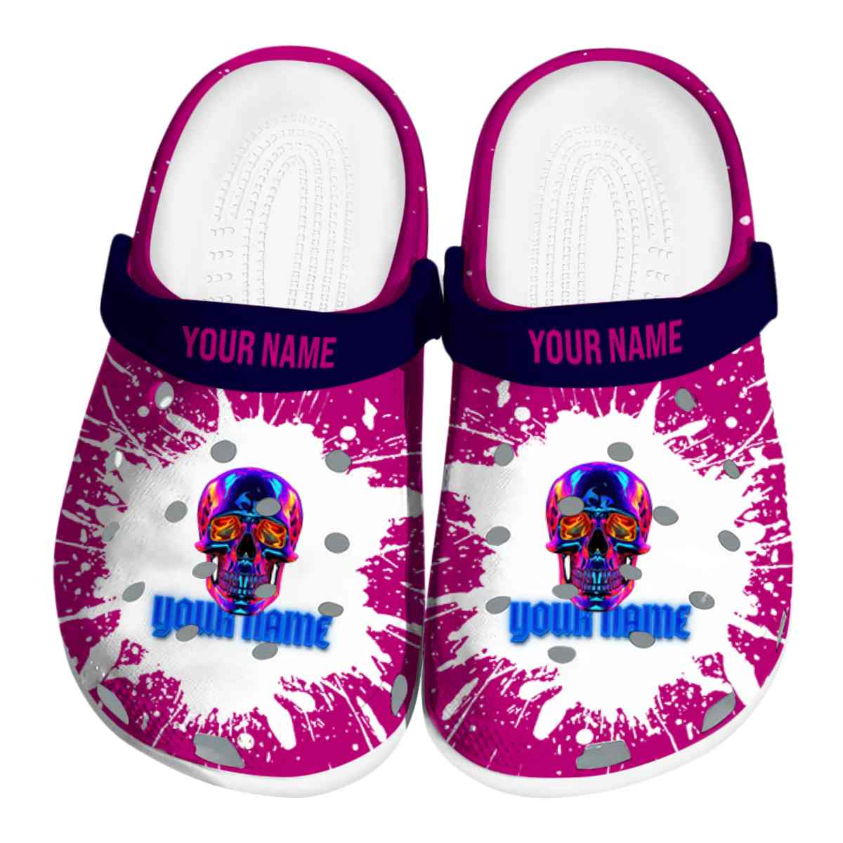Cronocare Sport Crocskull Neon Crocs Crocband Clogs Shoes