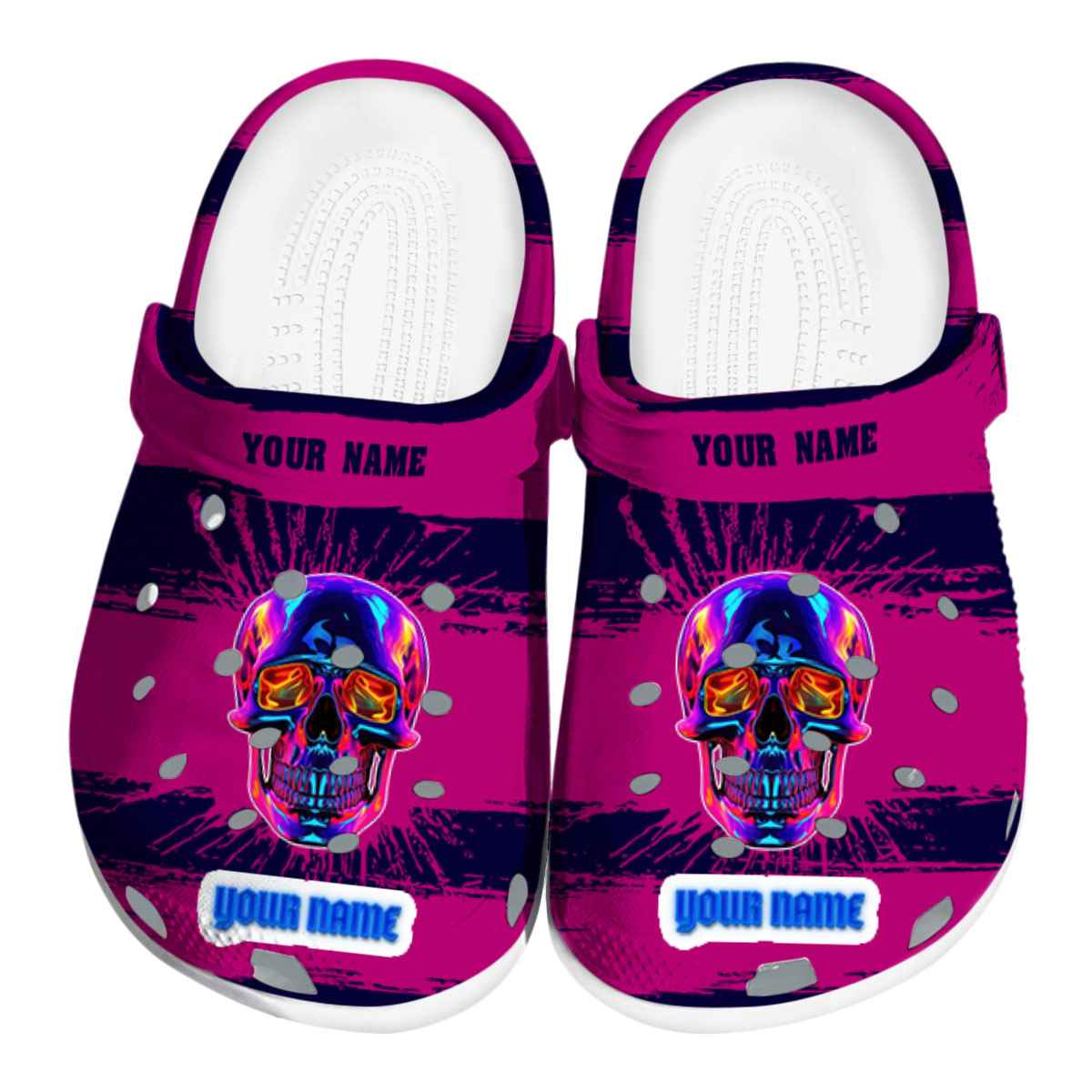 Cronocare Sport Crocskull Neon Crocs Crocband Clogs Shoes