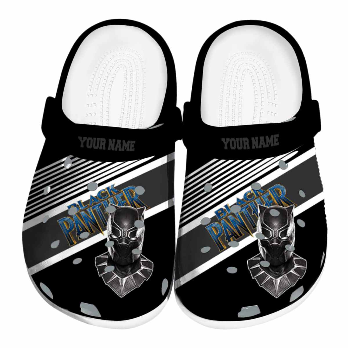 Cronocare Sport Crocs Black Panther Movie Crocs Crocband Clogs Shoes