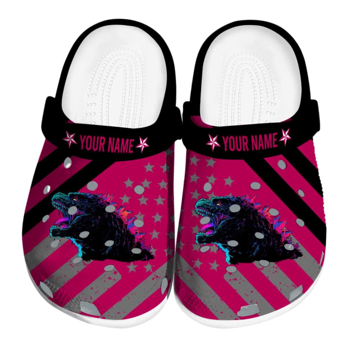 Cronocare Sport Crocs Godzilla Movie Crocs Crocband Clogs Shoes