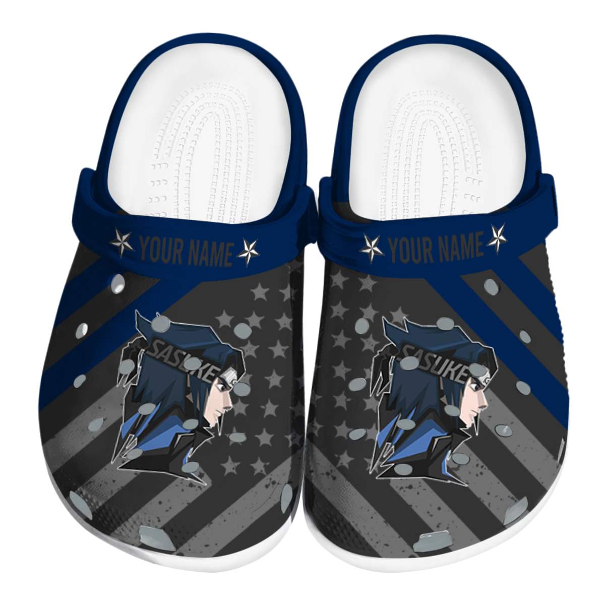 Cronocare Sport Crocs Uchiha Sasuke Naruto Anime Crocs Crocband Clogs Shoes