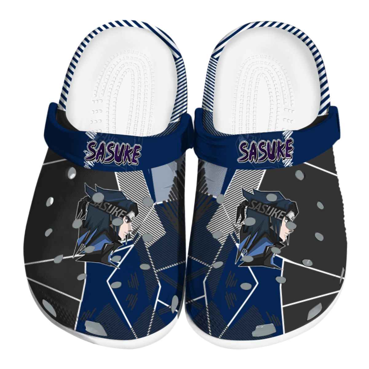 Cronocare Sport Crocs Uchiha Sasuke Naruto Anime Crocs Crocband Clogs Shoes