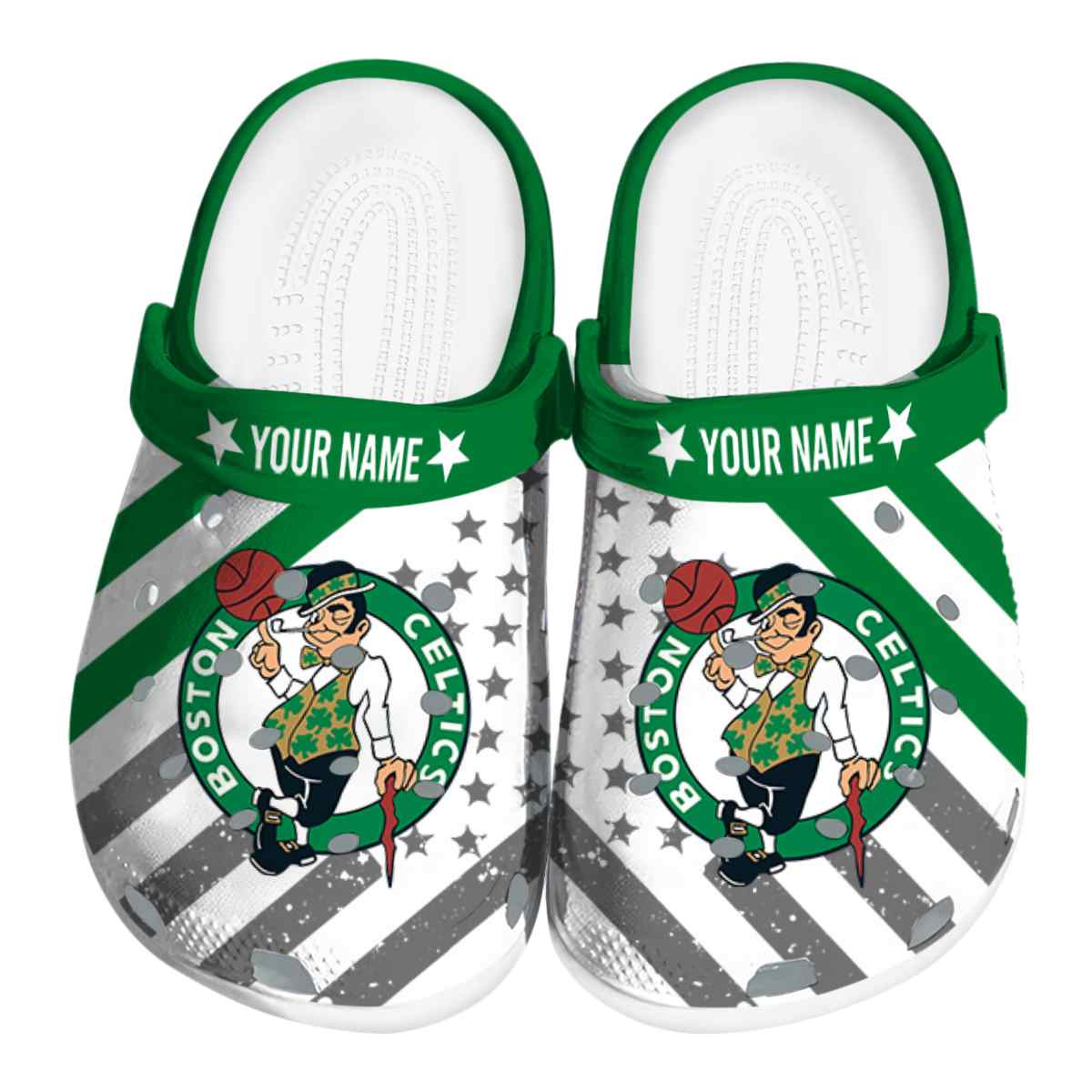 Cronocare Sport Crocs Boston Celtics NBA Basketball Crocs Crocband Clogs Shoes