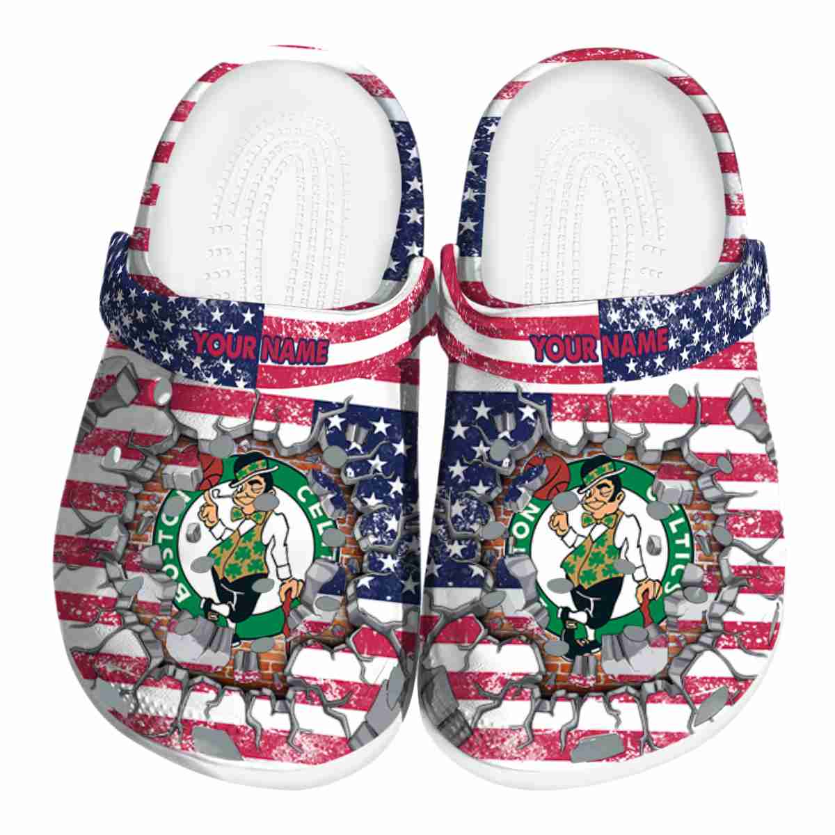 Cronocare Sport Crocs Boston Celtics NBA Basketball Crocs Crocband Clogs Shoes