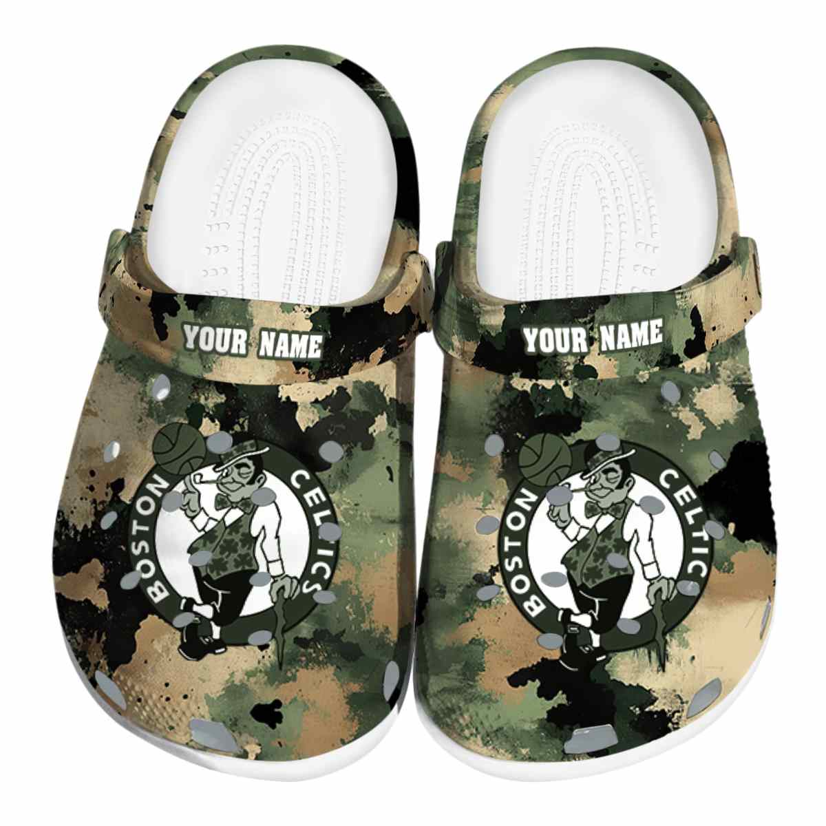 Cronocare Sport Crocs Boston Celtics NBA Basketball Crocs Crocband Clogs Shoes