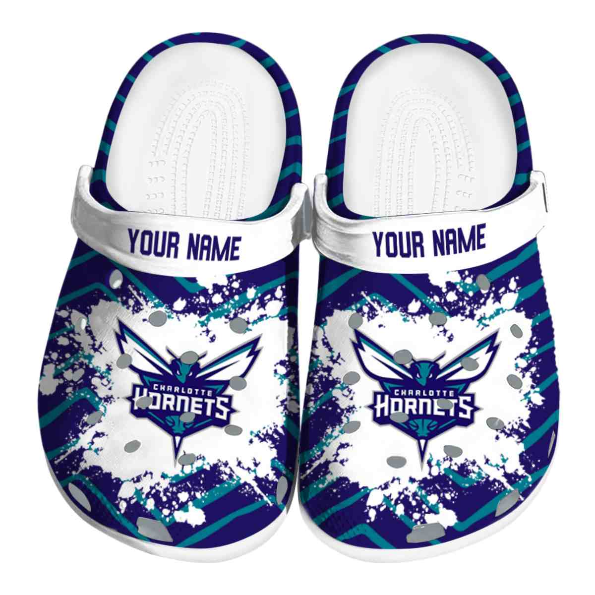 Cronocare Sport Crocs Charlotte Hornets NBA Basketball Crocs Crocband Clogs Shoes