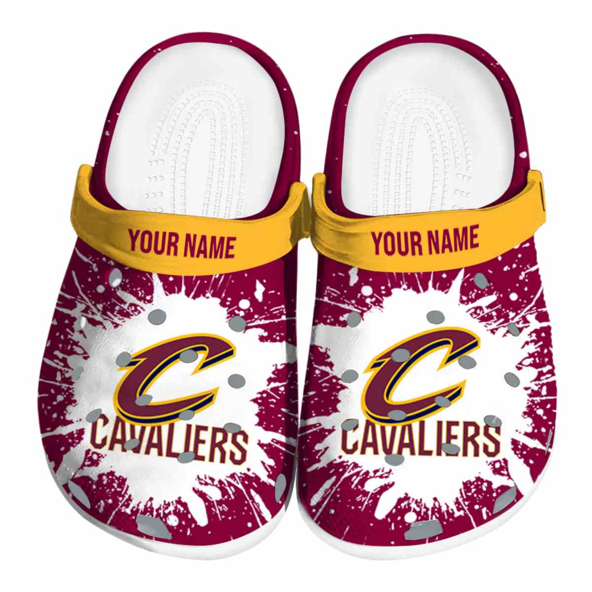 Cronocare Sport Crocs Cleveland Cavaliers NBA Basketball Crocs Crocband Clogs Shoes