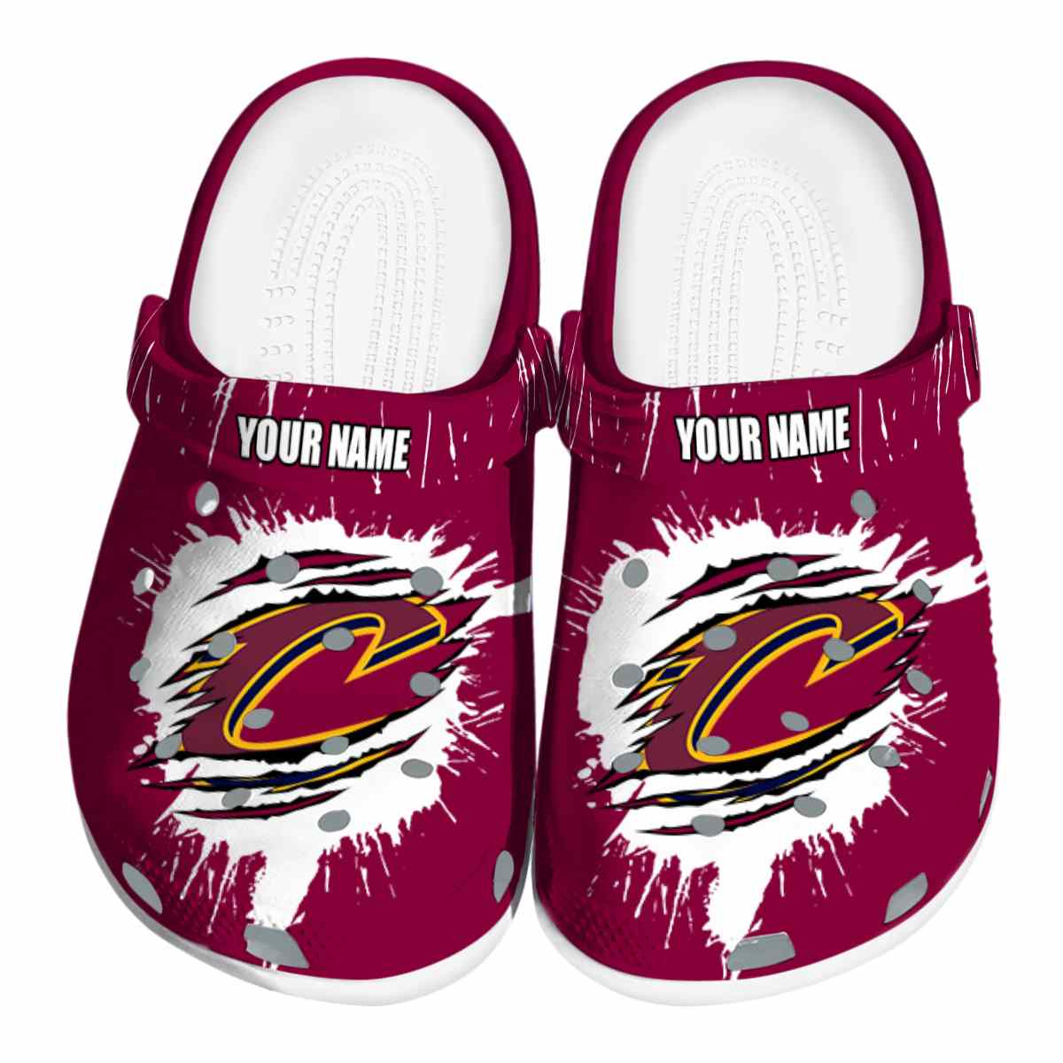 Cronocare Sport Crocs Cleveland Cavaliers NBA Basketball Crocs Crocband Clogs Shoes