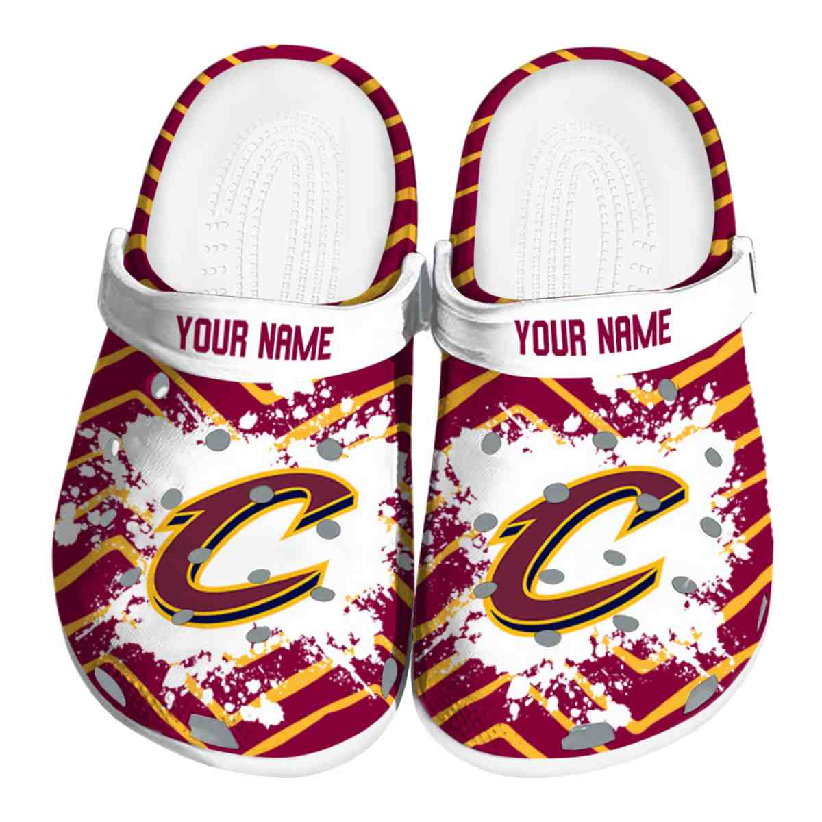 Cronocare Sport Crocs Cleveland Cavaliers NBA Basketball Crocs Crocband Clogs Shoes