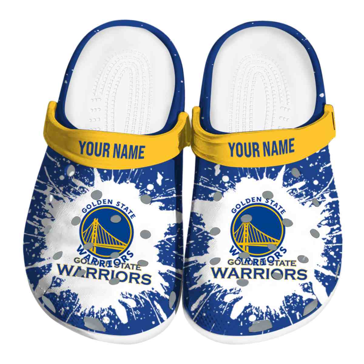 Cronocare Sport Crocs Golden State Warriors NBA Basketball Crocs Crocband Clogs Shoes
