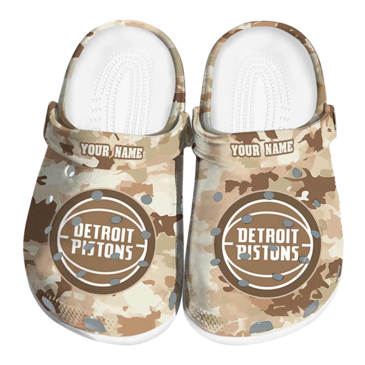 Cronocare Sport Crocs Detroit Pistons NBA Basketball Crocs Crocband Clogs Shoes
