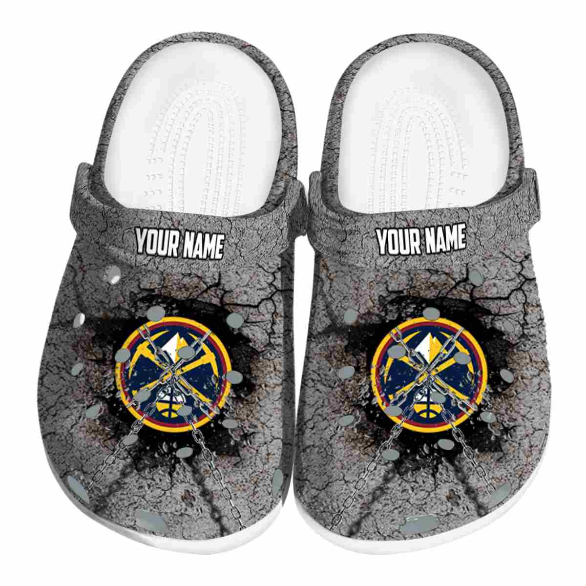 Cronocare Sport Crocs Denver Nuggets NBA Basketball Crocs Crocband Clogs Shoes