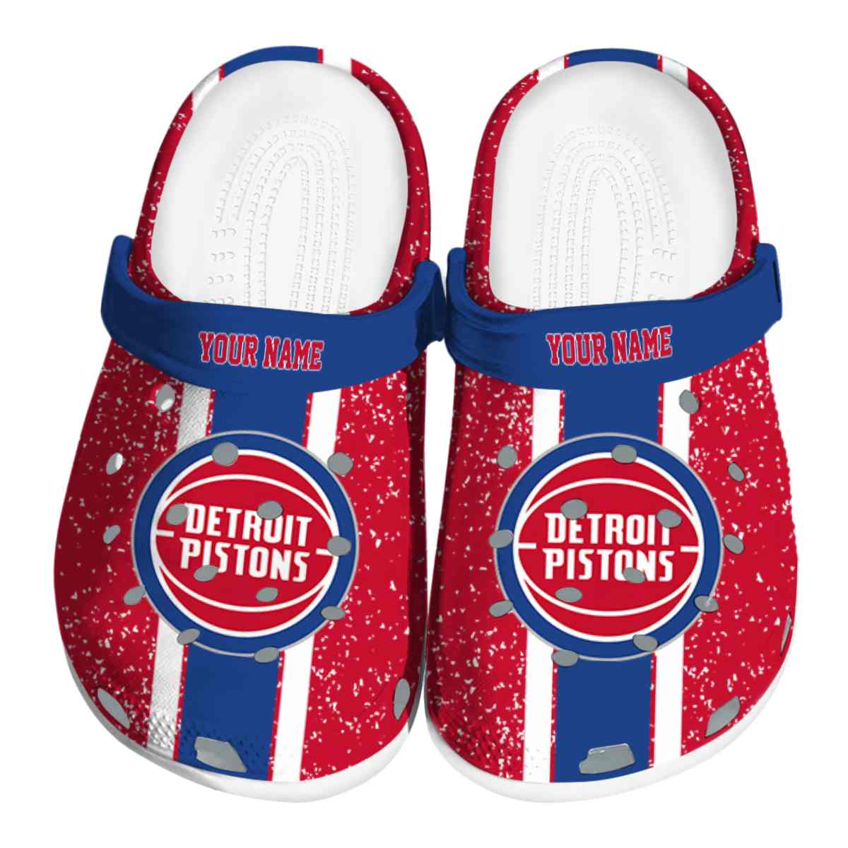 Cronocare Sport Crocs Detroit Pistons NBA Basketball Crocs Crocband Clogs Shoes