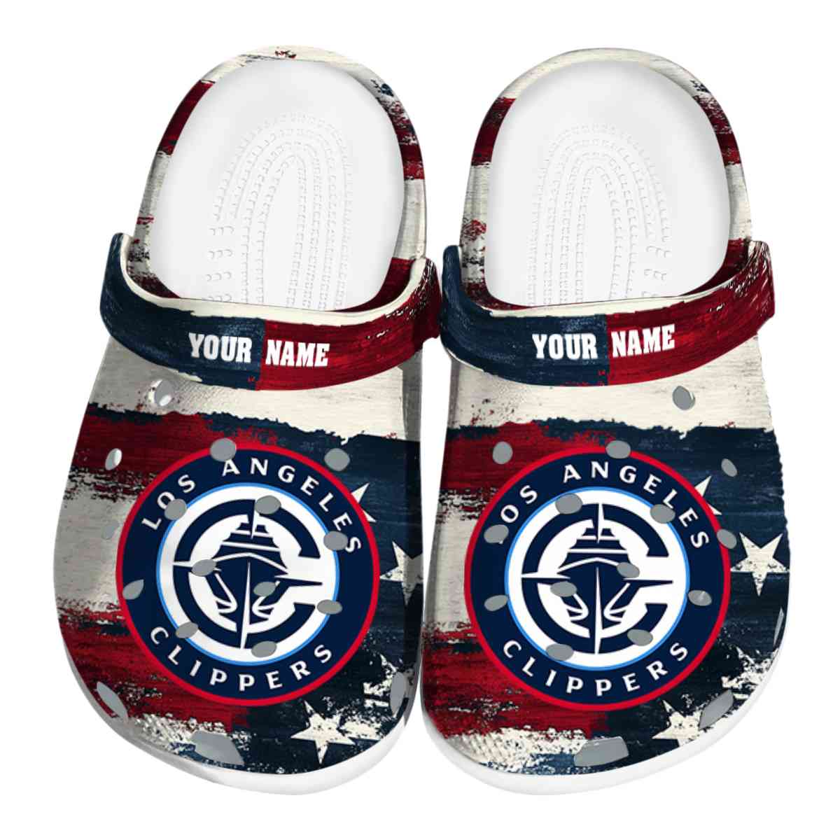 Cronocare Sport Crocs Los Angeles Clippers NBA Basketball Crocs Crocband Clogs Shoes