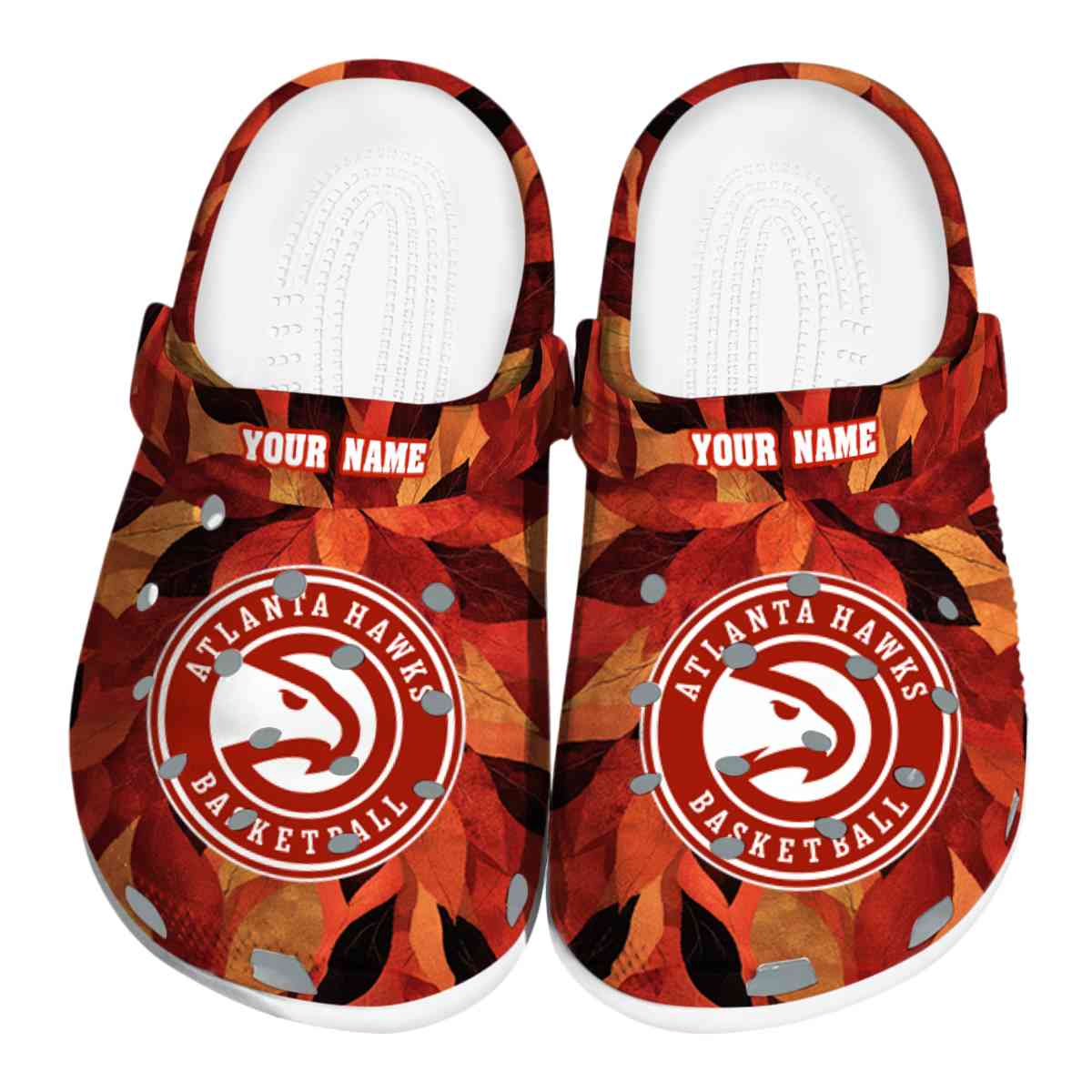 Cronocare Sport Crocs Atlanta Hawks NBA Basketball Crocs Crocband Clogs Shoes