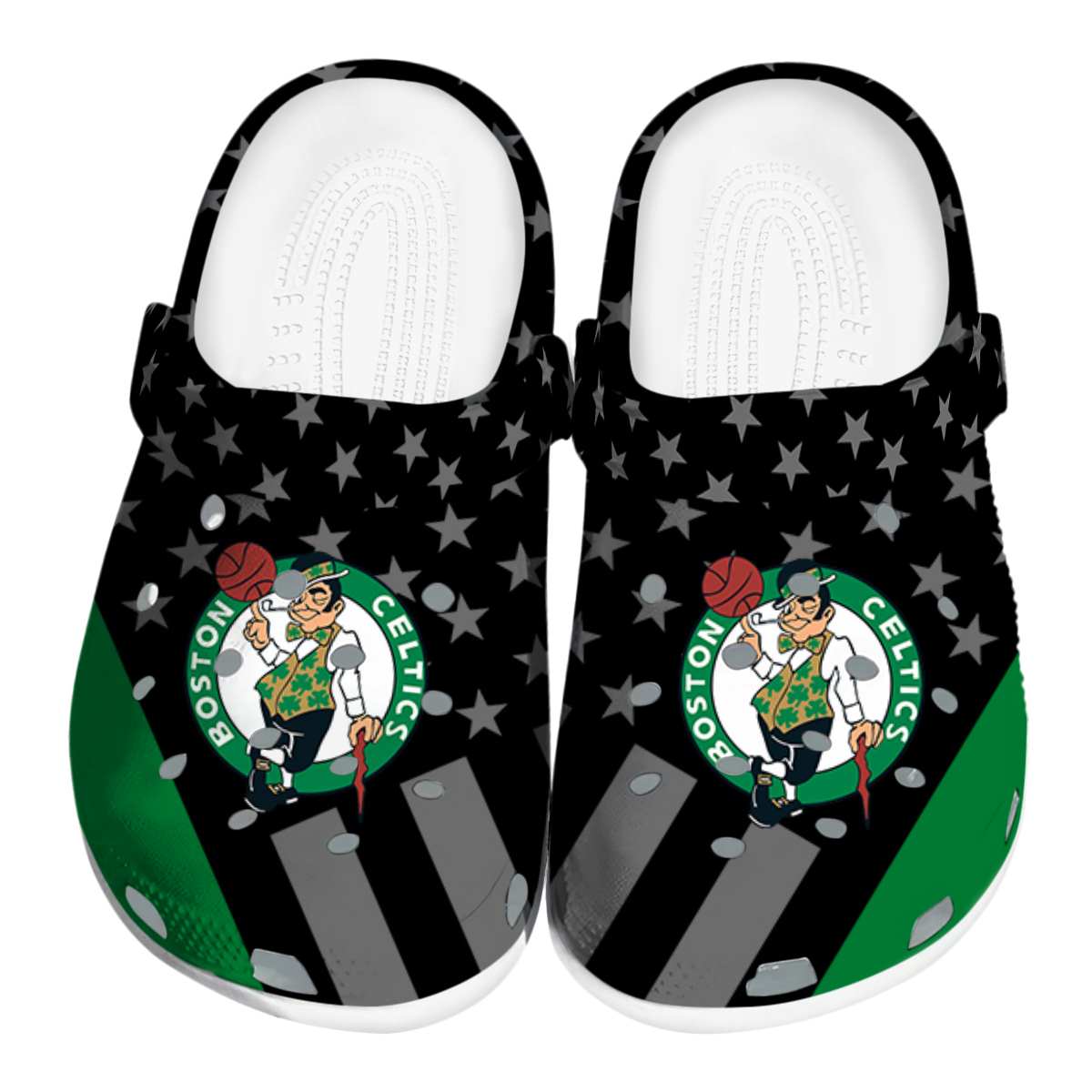Cronocare Sport Crocs Boston Celtics NBA Basketball Crocs Crocband Clogs Shoes
