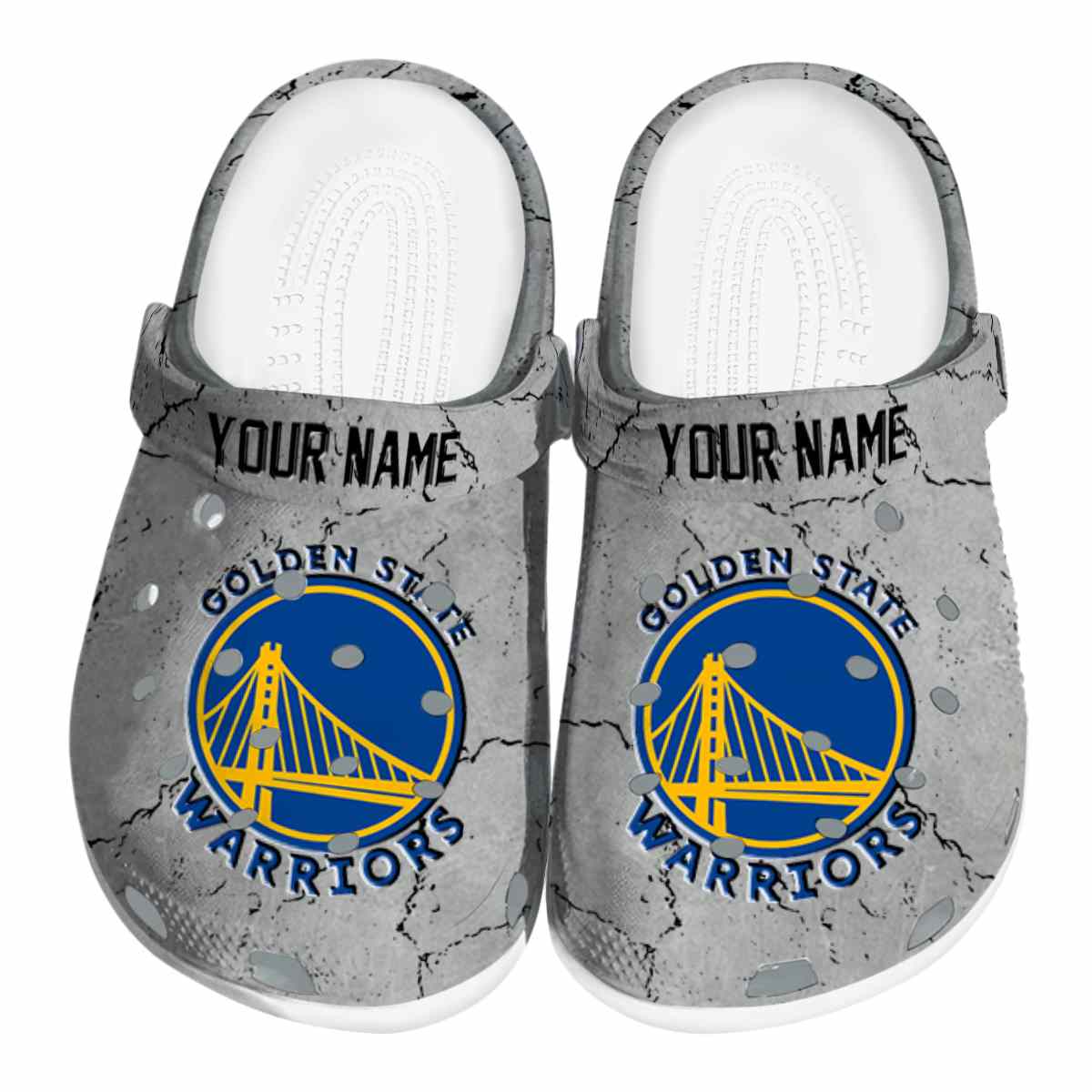 Cronocare Sport Crocs Golden State Warriors NBA Basketball Crocs Crocband Clogs Shoes