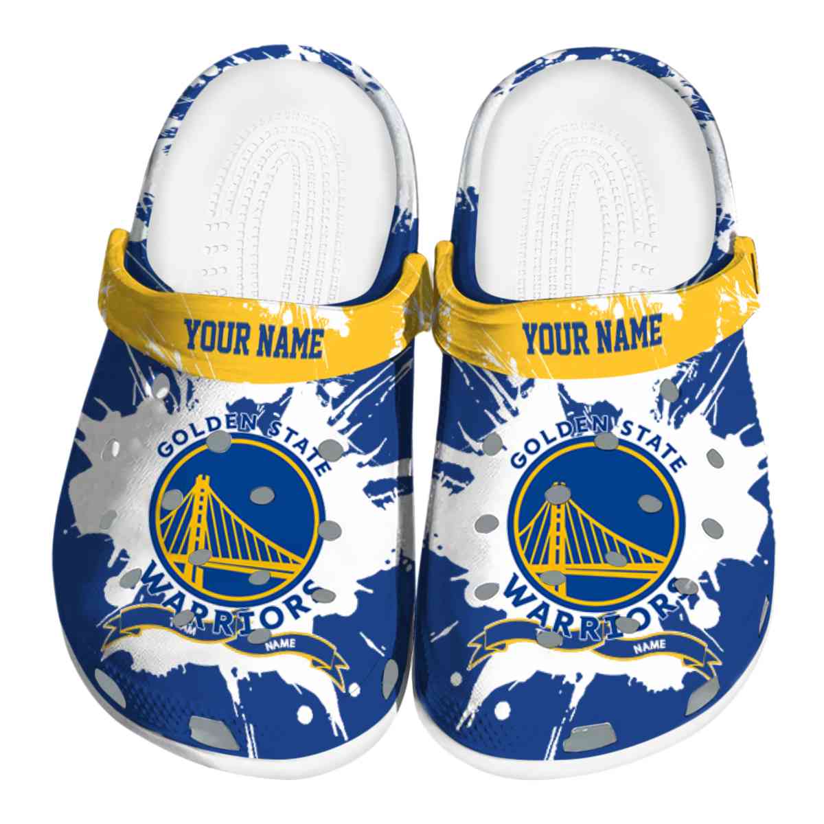 Cronocare Sport Crocs Golden State Warriors NBA Basketball Crocs Crocband Clogs Shoes