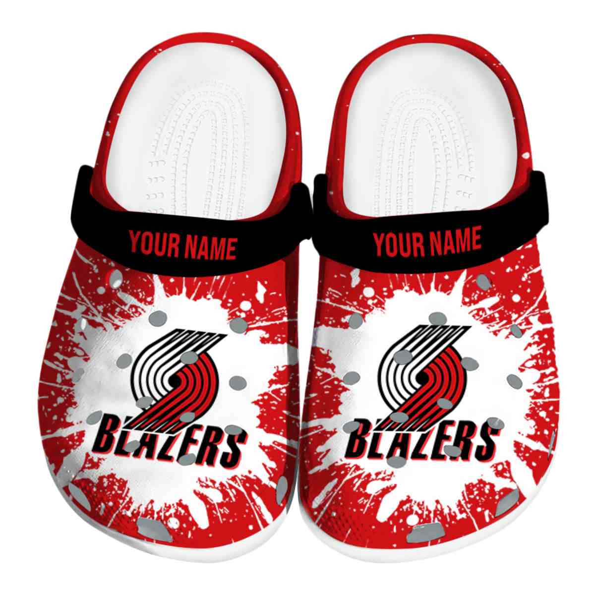 Cronocare Sport Crocs Portland Trail Blazers NBA Basketball Crocs Crocband Clogs Shoes