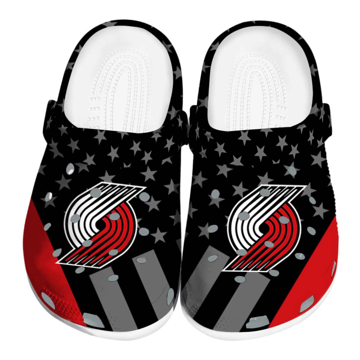 Cronocare Sport Crocs Portland Trail Blazers NBA Basketball Crocs Crocband Clogs Shoes