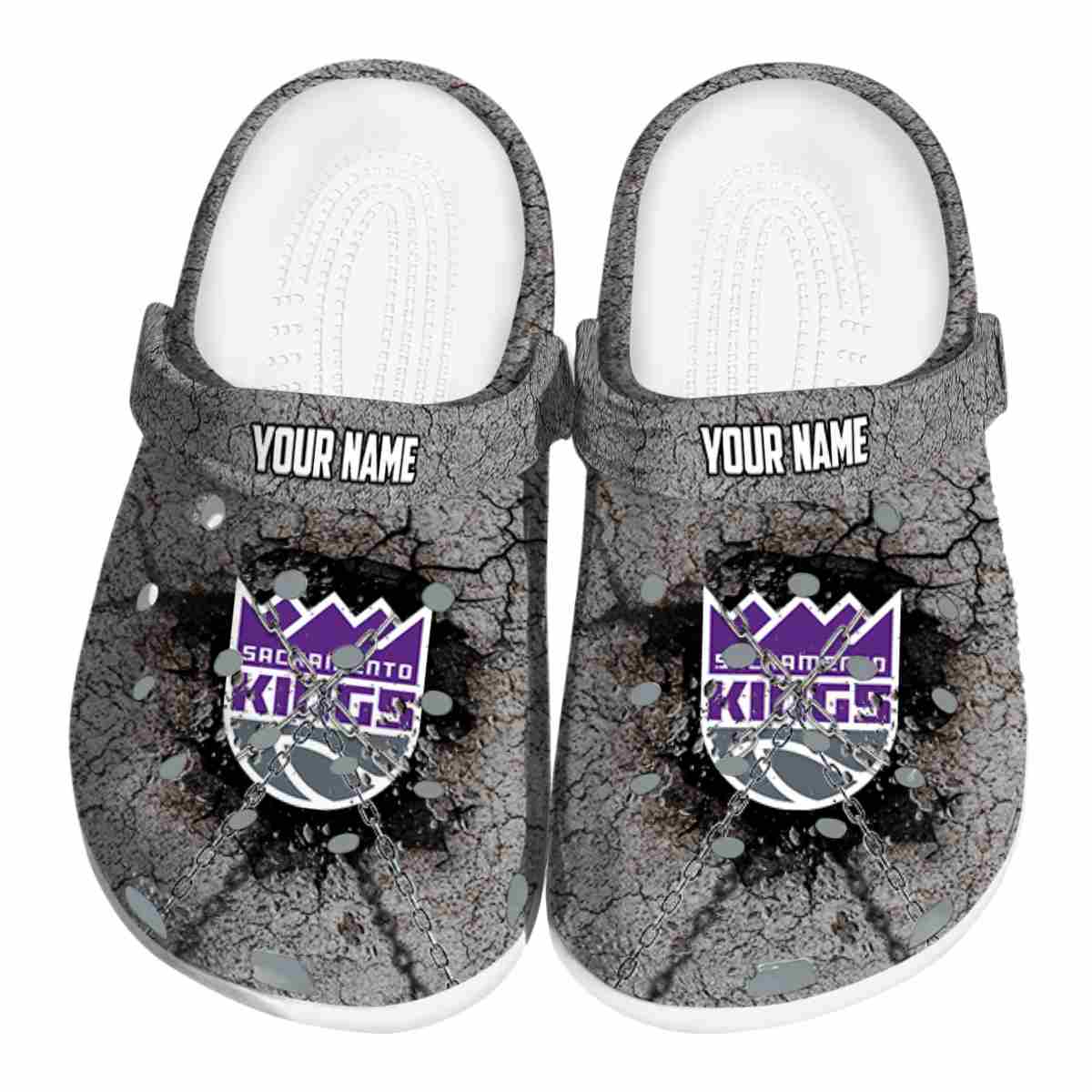 Cronocare Sport Crocsacramento Kings NBA Basketball Crocs Crocband Clogs Shoes