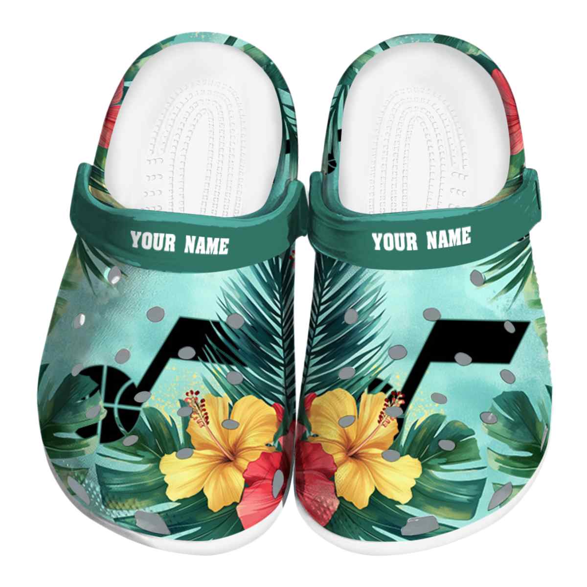 Cronocare Sport Crocs Utah Jazz NBA Basketball Crocs Crocband Clogs Shoes
