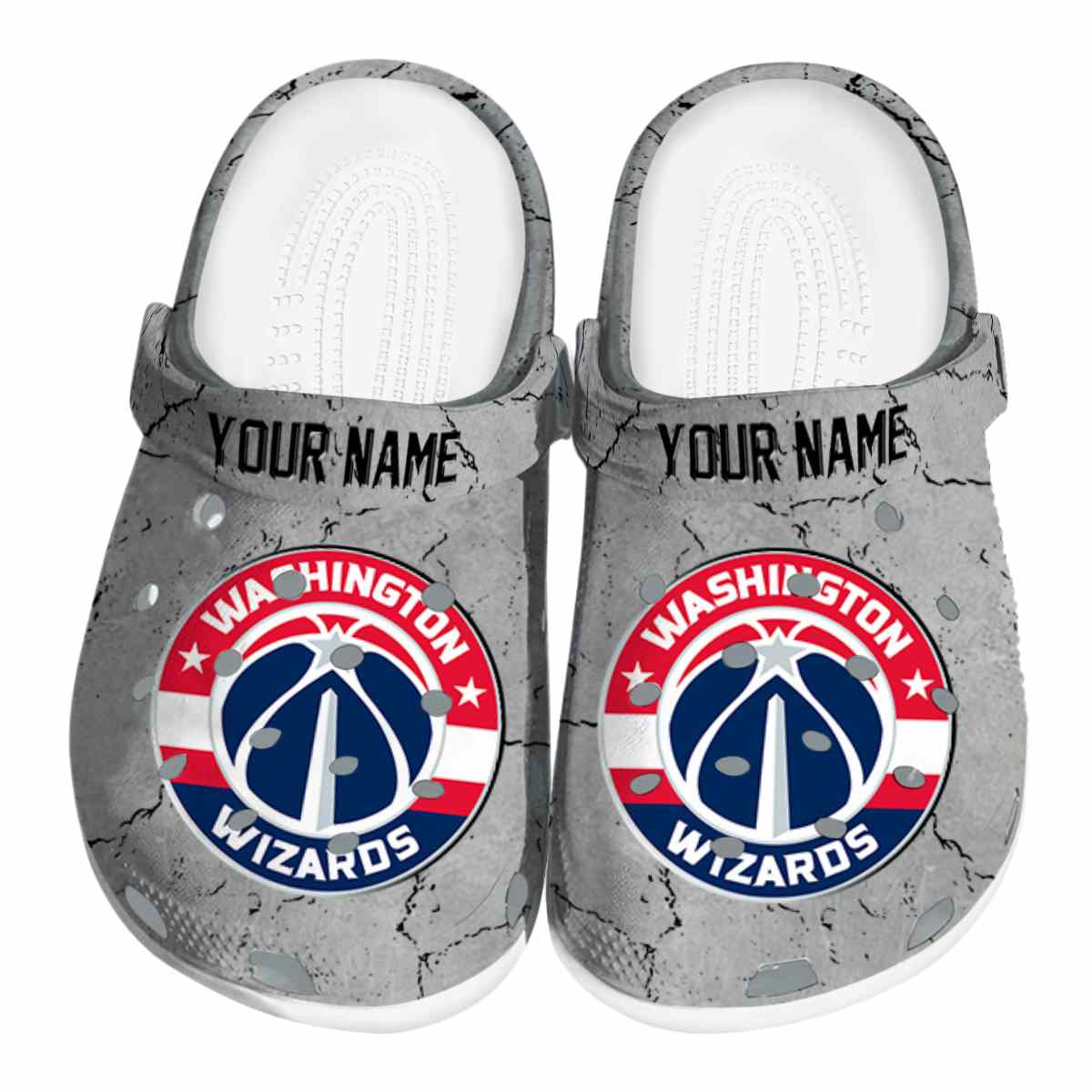 Cronocare Sport Crocs Washington Wizards NBA Basketball Crocs Crocband Clogs Shoes
