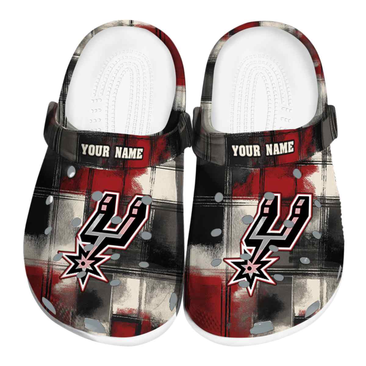 Cronocare Sport Crocsan Antonio Spurs NBA Basketball Crocs Crocband Clogs Shoes