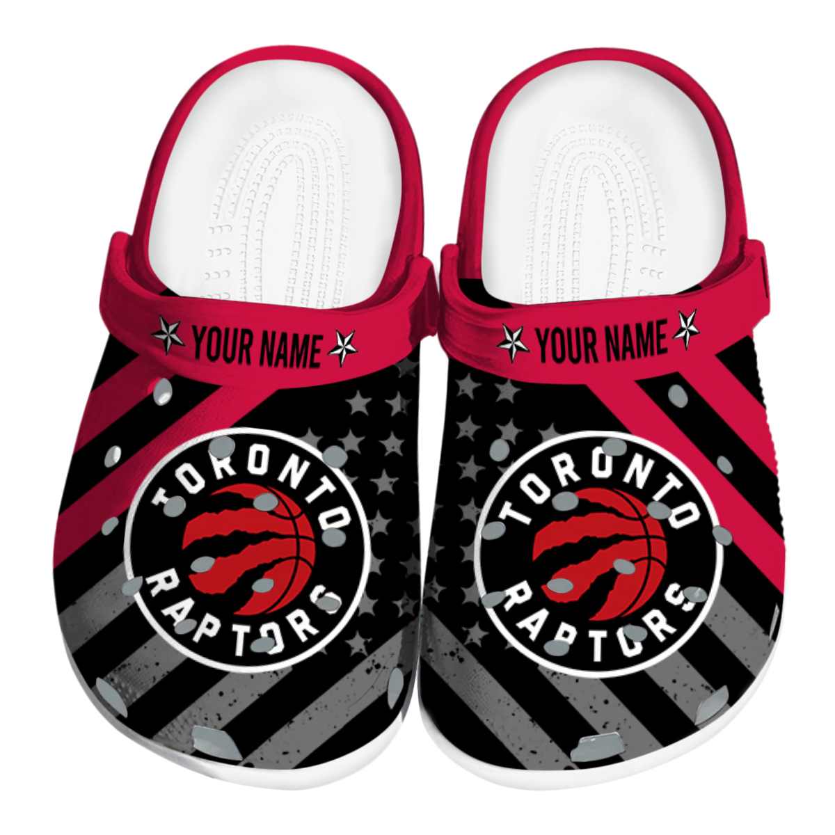 Cronocare Sport Crocs Toronto Raptors NBA Basketball Crocs Crocband Clogs Shoes