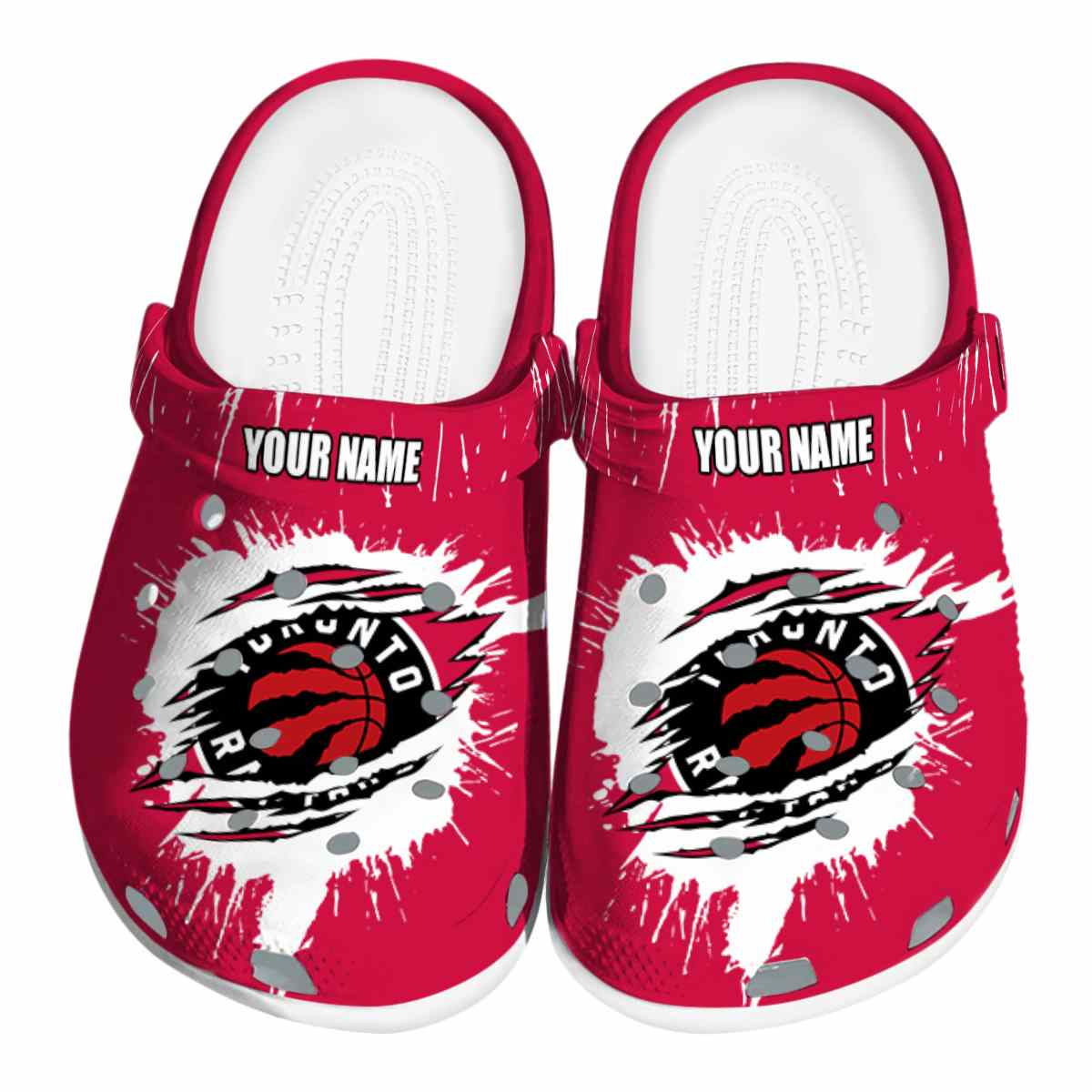 Cronocare Sport Crocs Toronto Raptors NBA Basketball Crocs Crocband Clogs Shoes