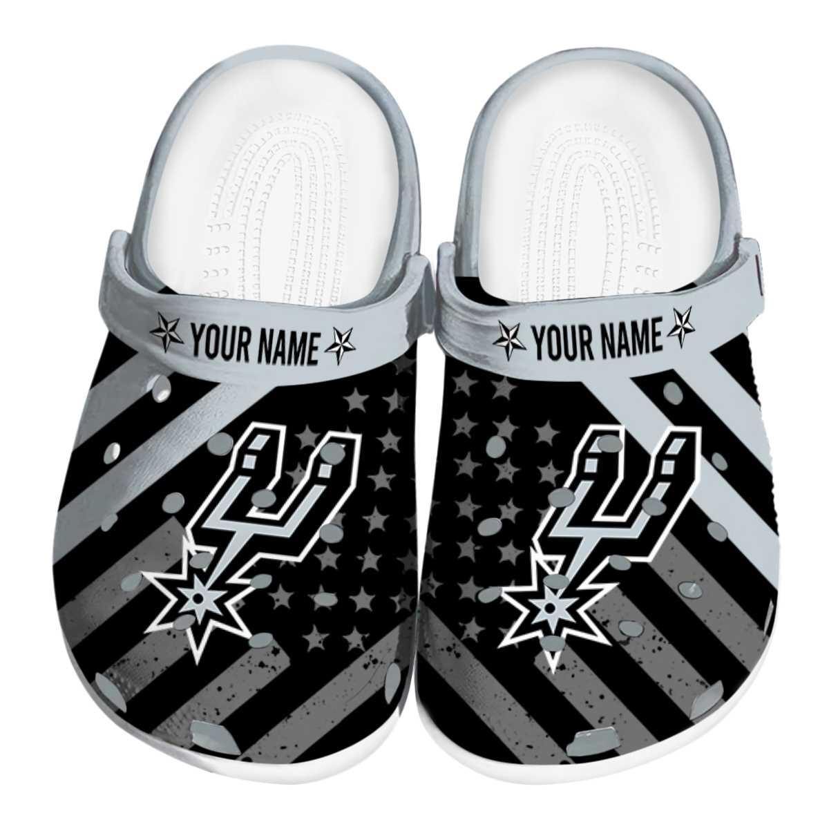 Cronocare Sport Crocsan Antonio Spurs NBA Basketball Crocs Crocband Clogs Shoes