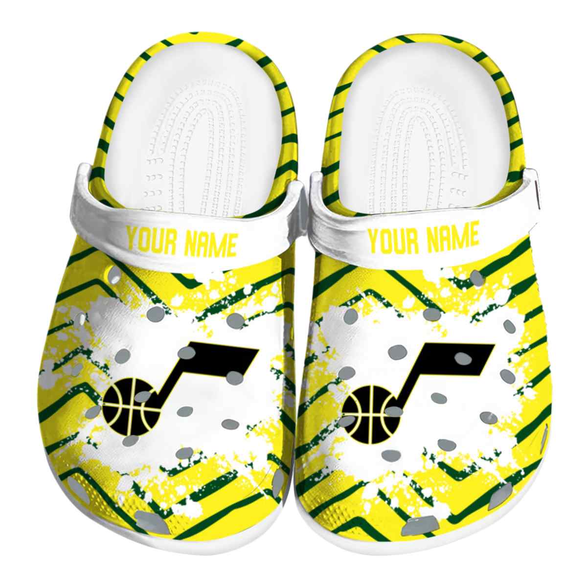 Cronocare Sport Crocs Utah Jazz NBA Basketball Crocs Crocband Clogs Shoes