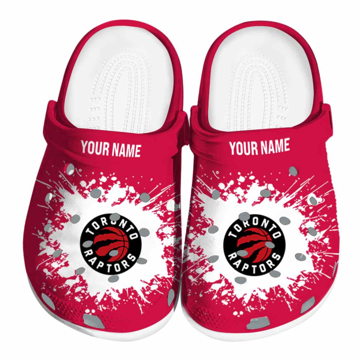 Cronocare Sport Crocs Toronto Raptors NBA Basketball Crocs Crocband Clogs Shoes