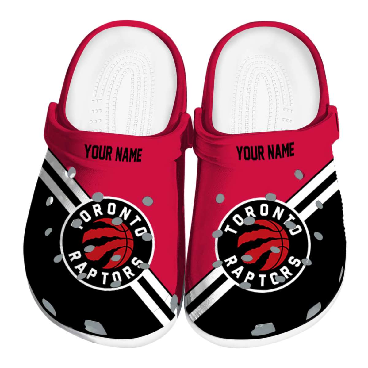 Cronocare Sport Crocs Toronto Raptors NBA Basketball Crocs Crocband Clogs Shoes