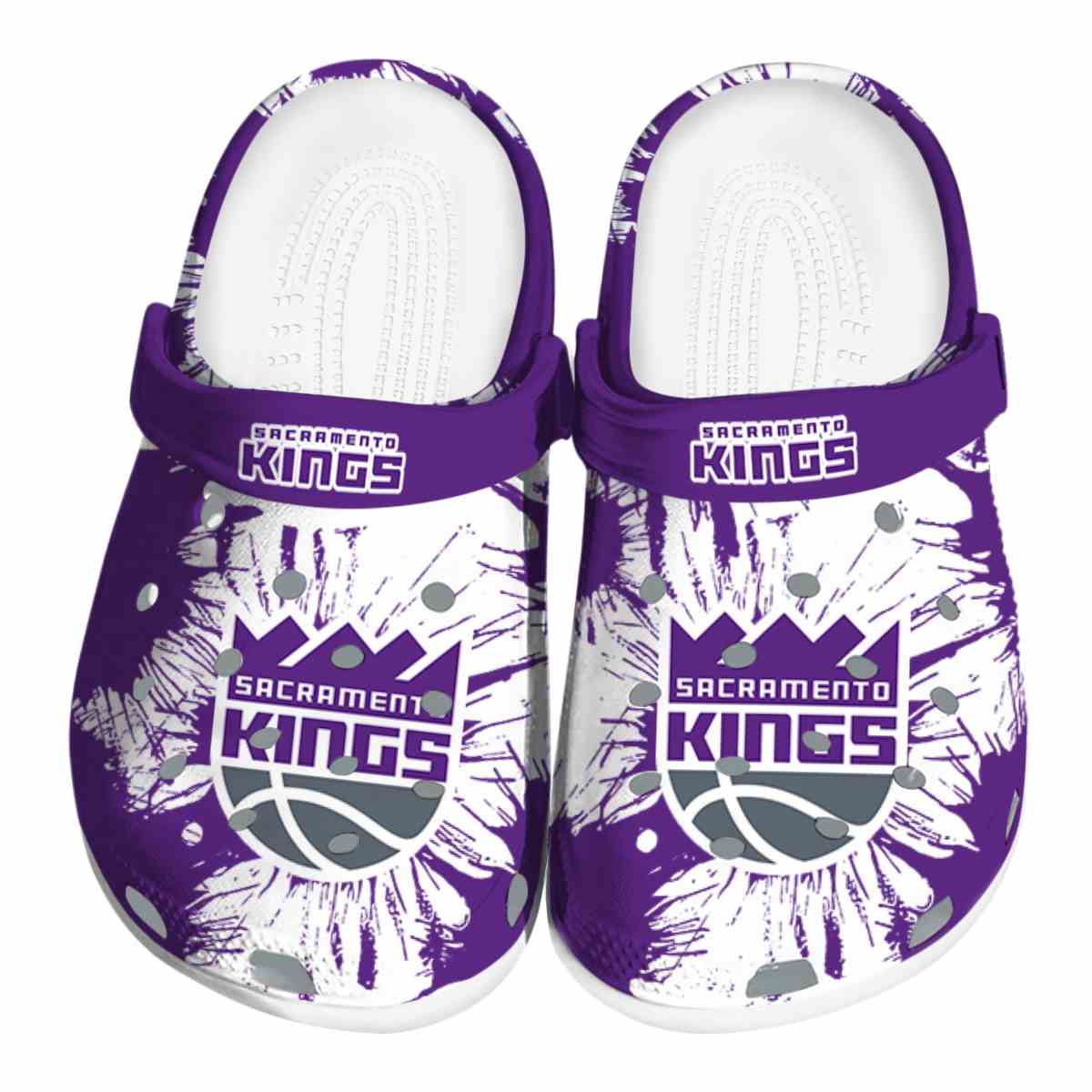 Cronocare Sport Crocsacramento Kings NBA Basketball Crocs Crocband Clogs Shoes