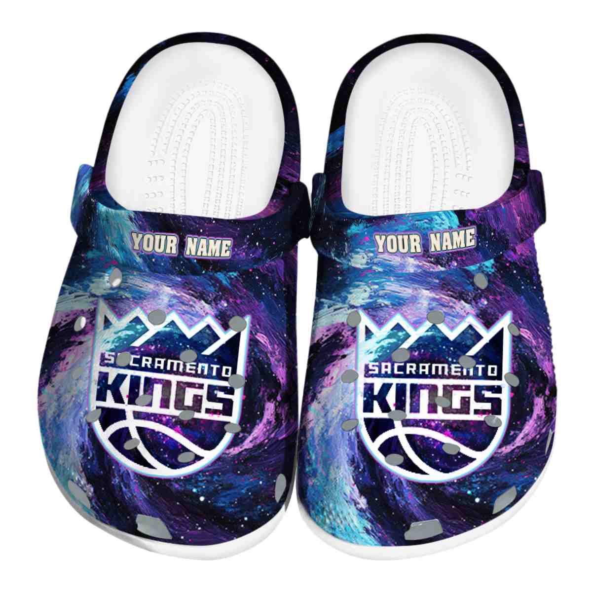 Cronocare Sport Crocsacramento Kings NBA Basketball Crocs Crocband Clogs Shoes
