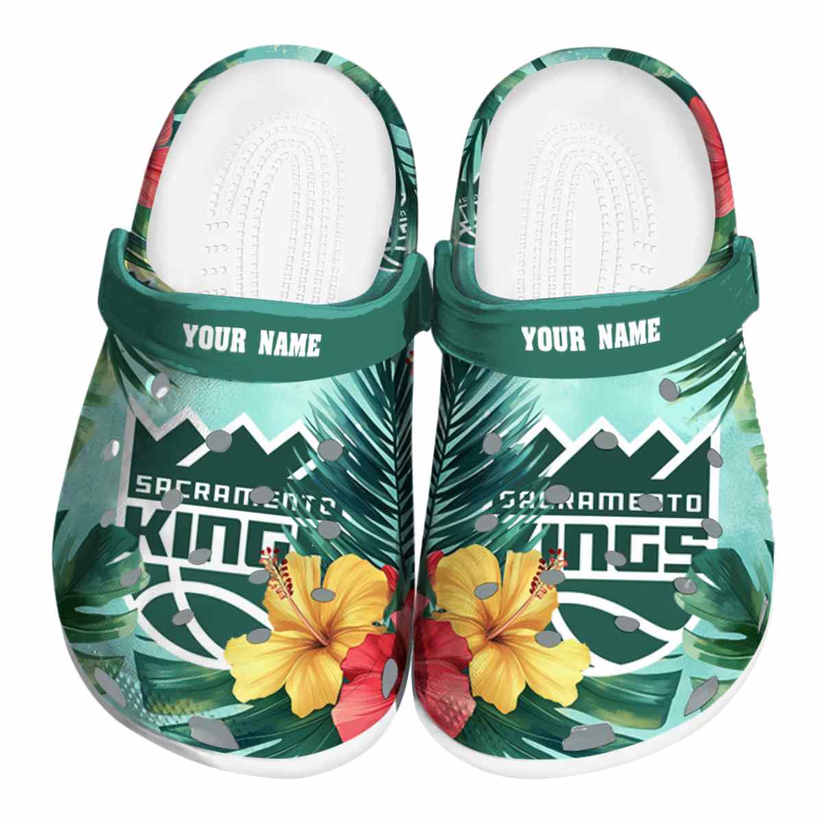 Cronocare Sport Crocsacramento Kings NBA Basketball Crocs Crocband Clogs Shoes