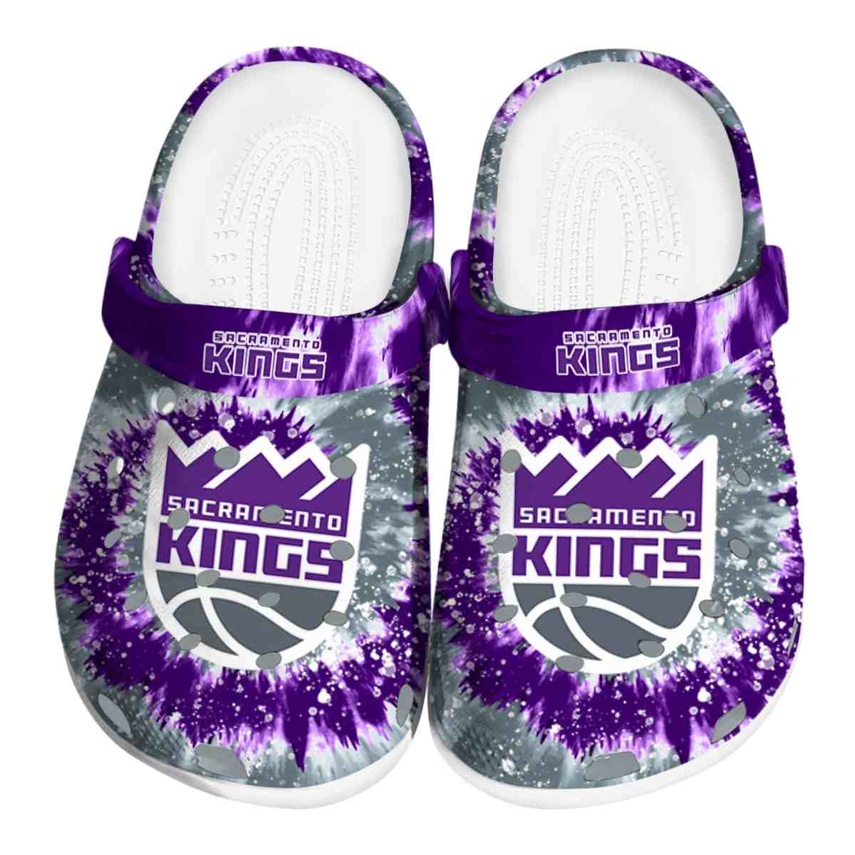 Cronocare Sport Crocsacramento Kings NBA Basketball Crocs Crocband Clogs Shoes