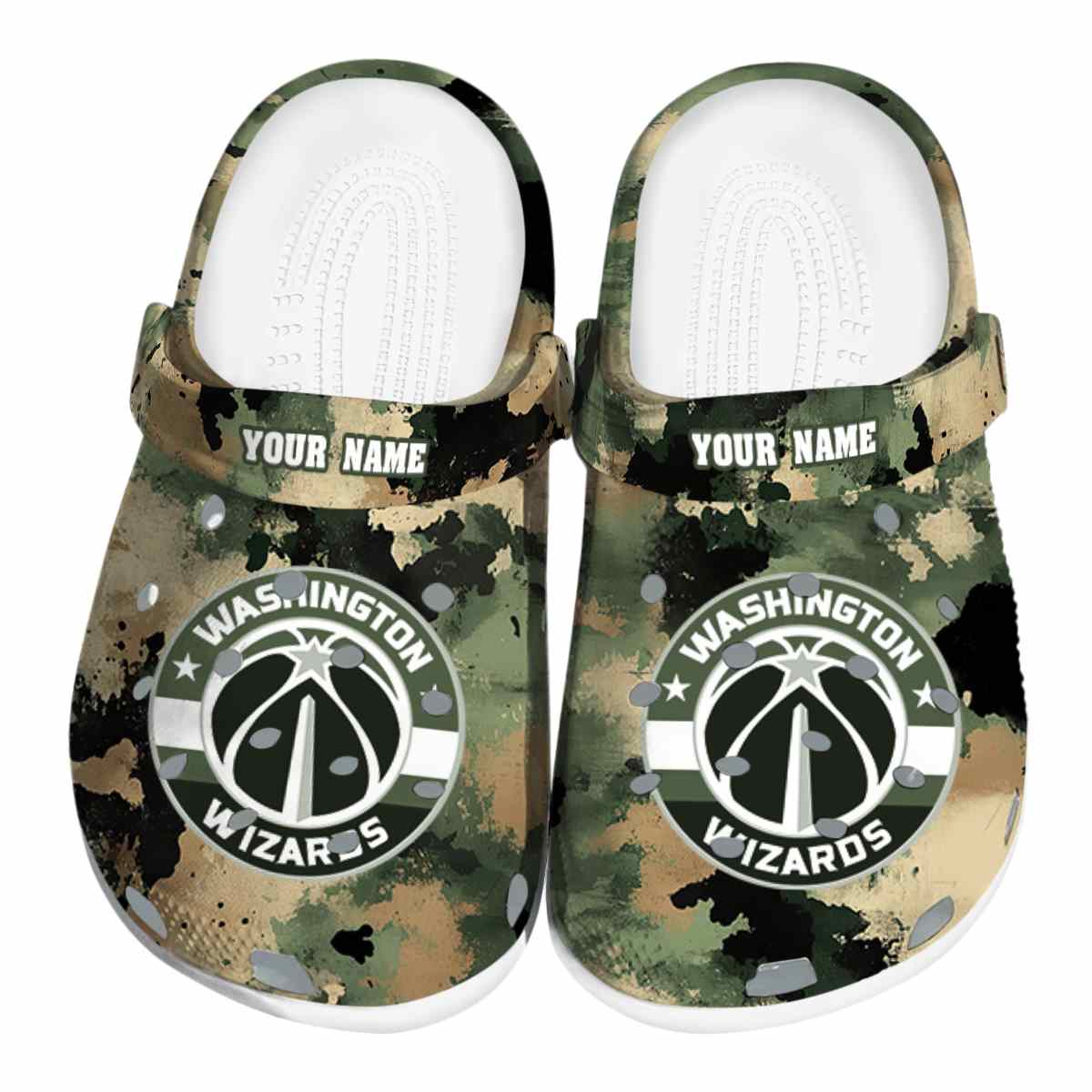 Cronocare Sport Crocs Washington Wizards NBA Basketball Crocs Crocband Clogs Shoes