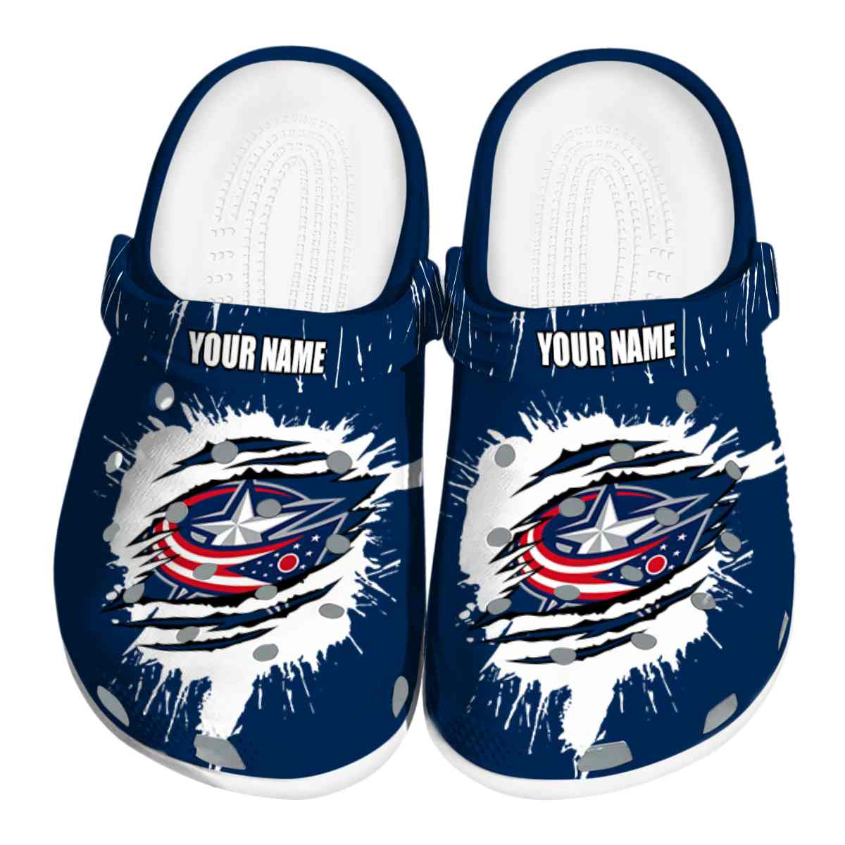Cronocare Columbus Blue Jackets NHL Sport Crocs