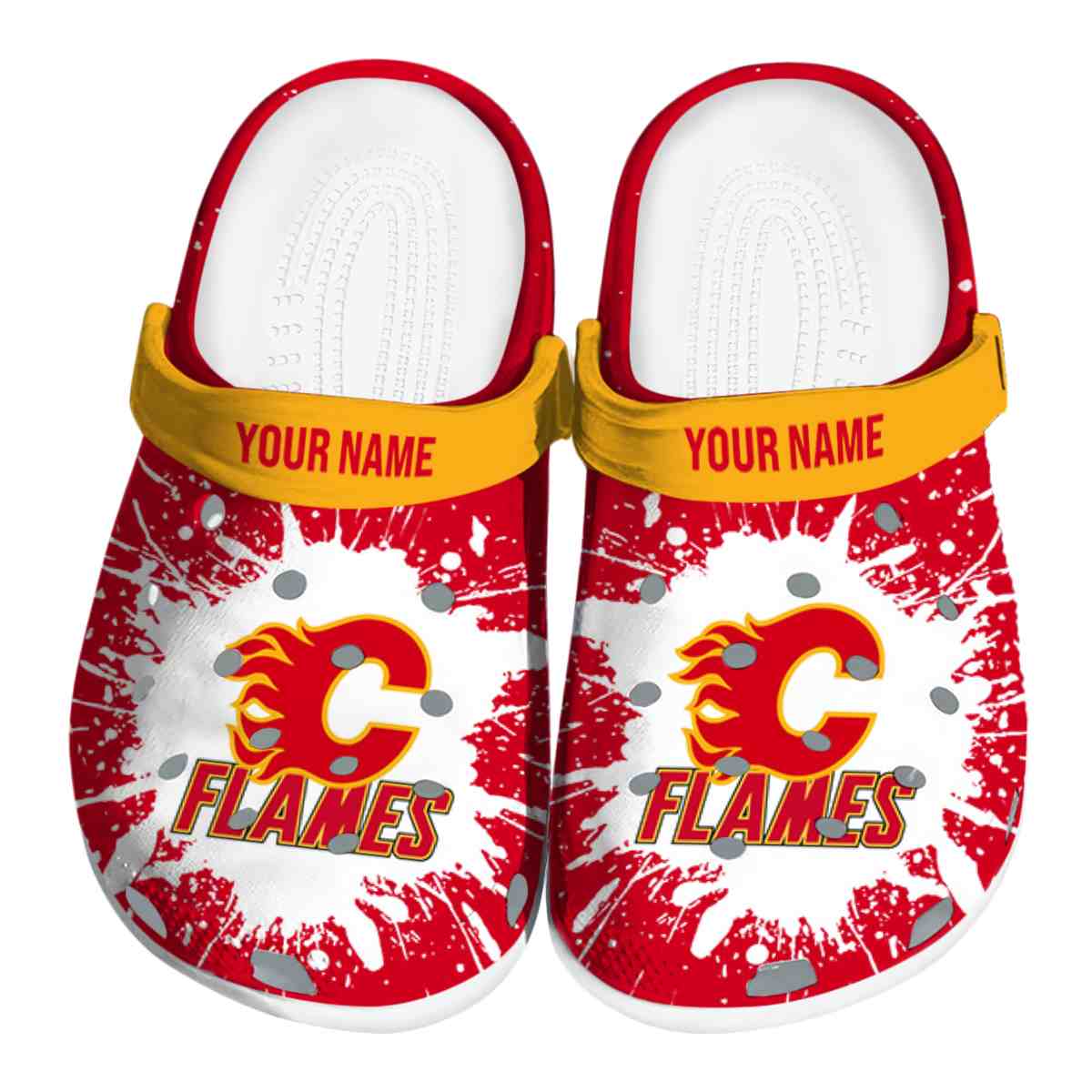 Cronocare Calgary Flames NHL Sport Crocs