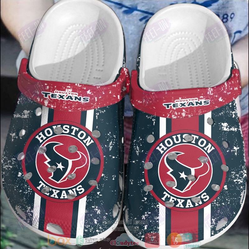 Cronocare NFL Crocs Houston Texans Sport Crocs Crocband Clogs Shoes