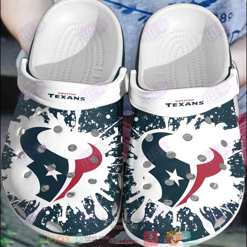 Cronocare NFL Crocs Houston Texans Sport Crocs Crocband Clogs Shoes