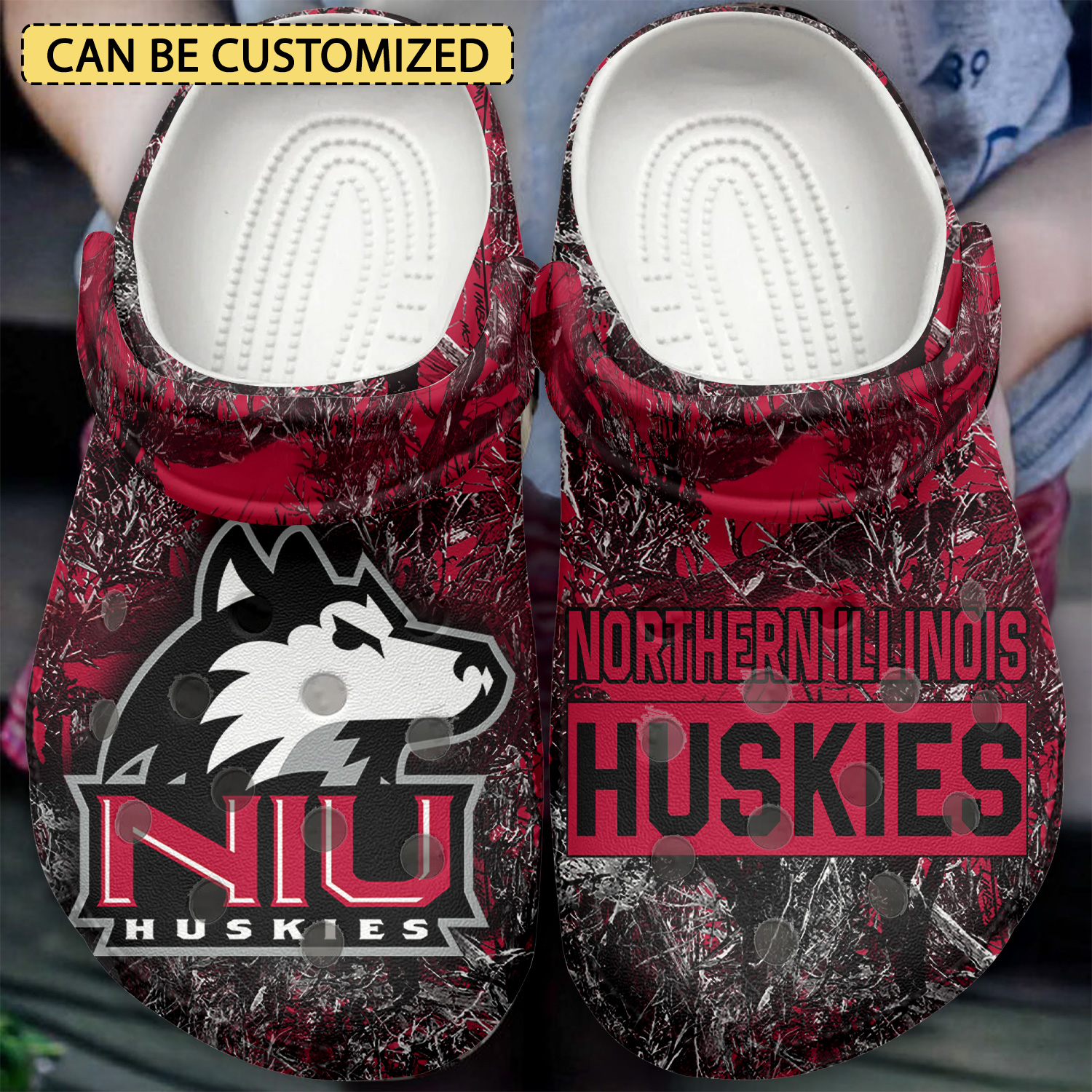 Ncaa Sport Cronocare Northern Illinois Huskies Crocs Crocband Clogs Shoes