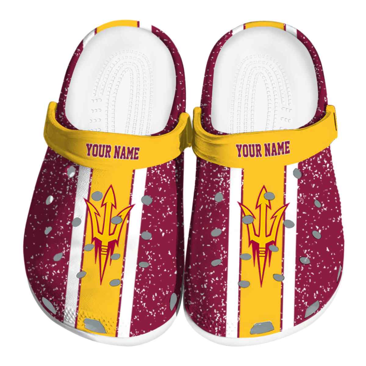 Cronocare Ncaa Arizona State Sun Devils Crocs Fan Clogs
