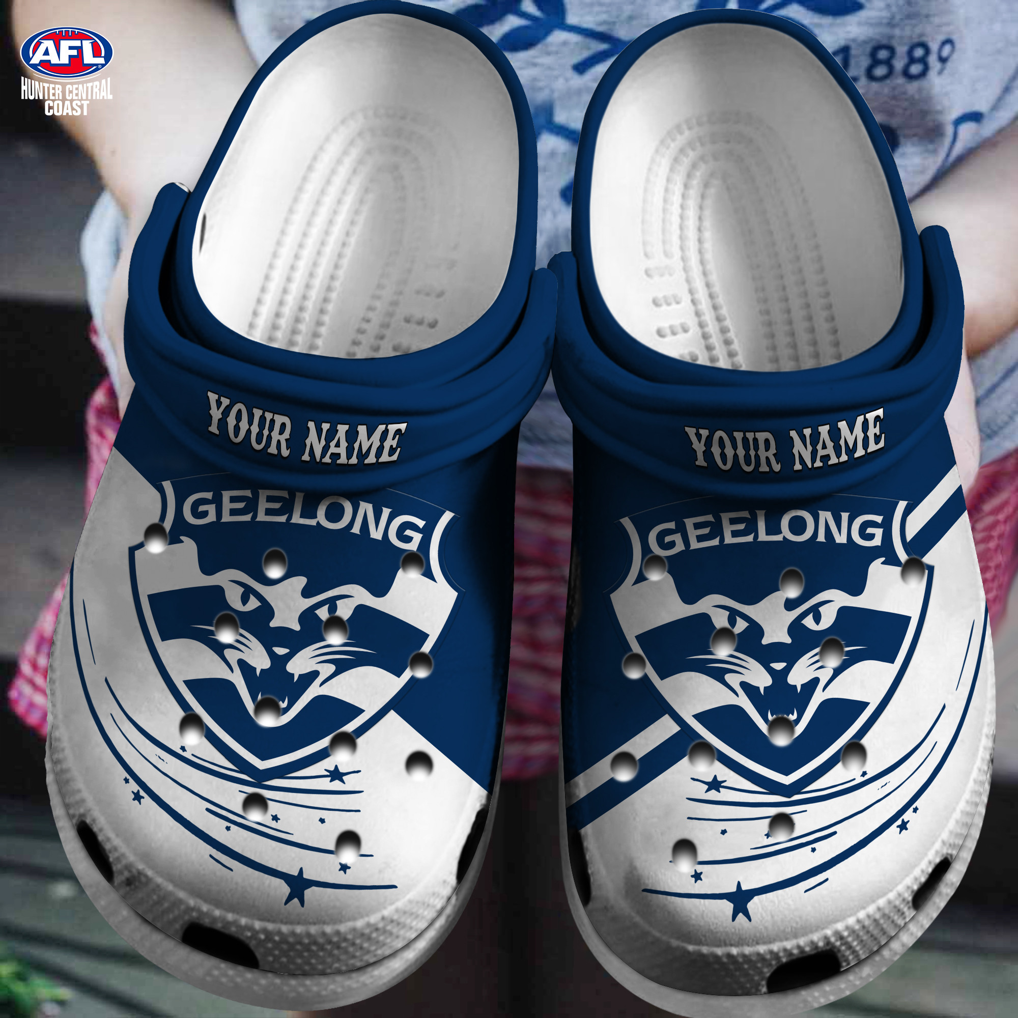 Cronocare Geelong Cats AFL Personalized Crocs