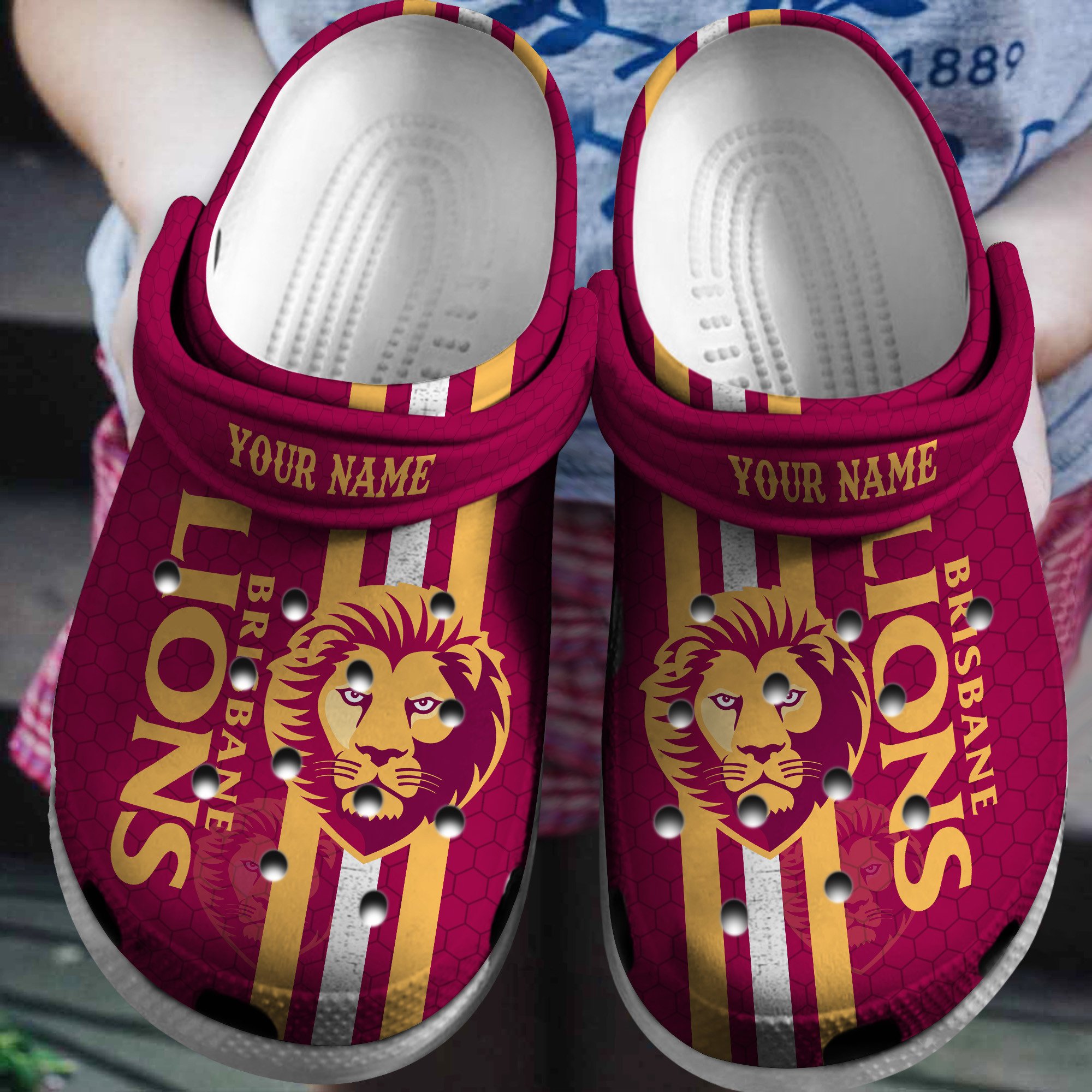 Cronocare Brisbane Lions AFL Personalized Crocs For All Fans