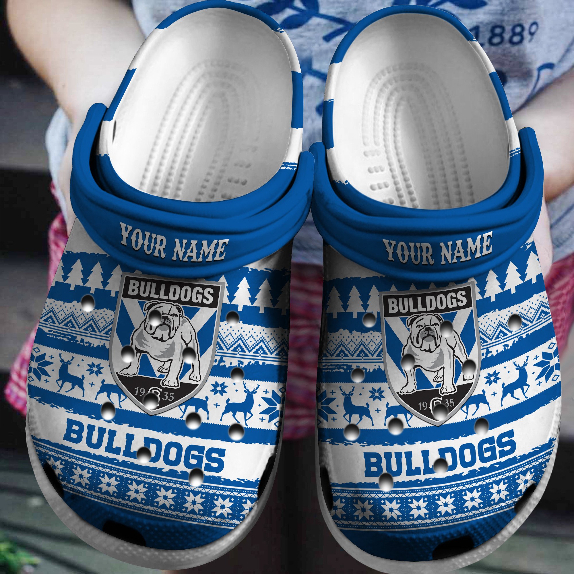 Cronocare Bulldogs RLFC NRL Personalized Crocshoes For Fans